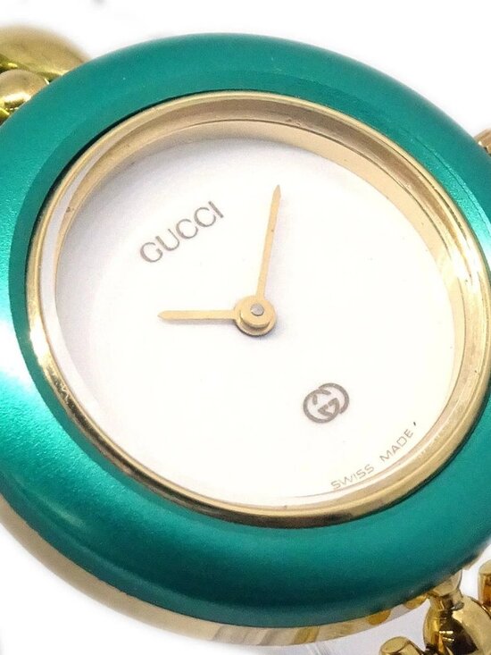 Gucci 11/12 Change Bezel Chameleon Quartz Watch SS 187127 main image 10